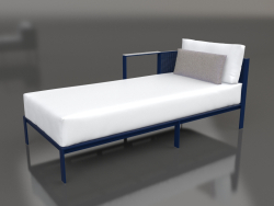 Módulo sofá sección 2 izquierda (Azul noche)