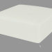 3d model Pouf in leather upholstery (90x90) - preview