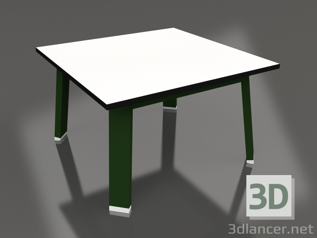 3D Modell Quadratischer Beistelltisch (Flaschengrün, Phenol) - Vorschau