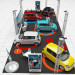 3d car road show model buy - render