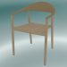 3d model Armchair MONZA armchair (1209-40, oak natural, caramel) - preview