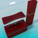 3d model Furniture under the wash basin - preview