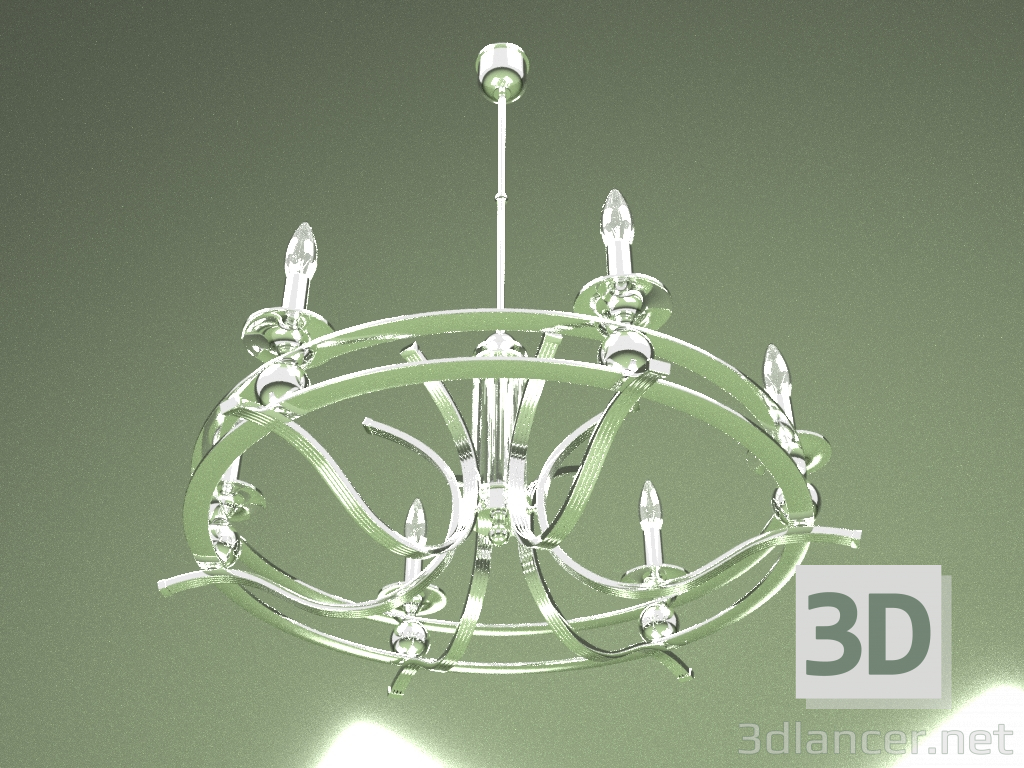 modello 3D Lampadario Ruta (RUT-ZW-6 (N)) - anteprima