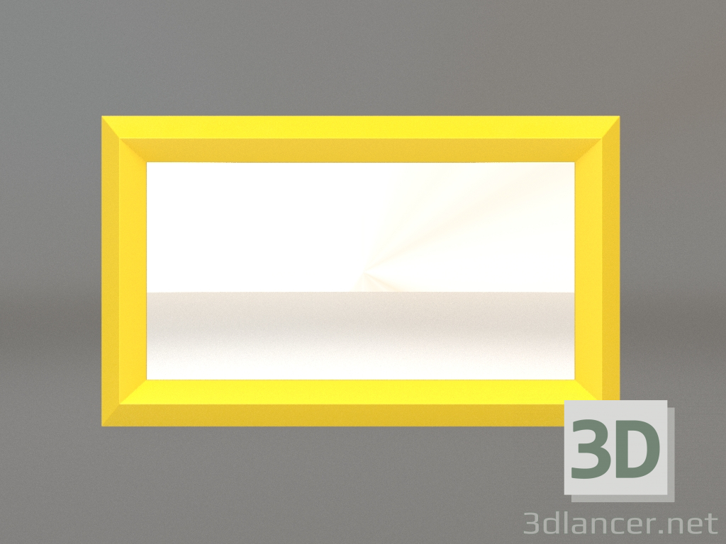 3d model Mirror ZL 06 (750х450, luminous yellow) - preview