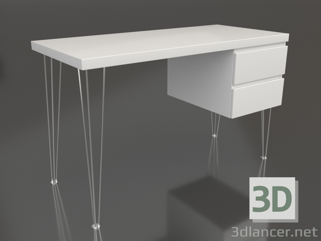 3 डी मॉडल डेस्क नोवम (सफेद) - पूर्वावलोकन