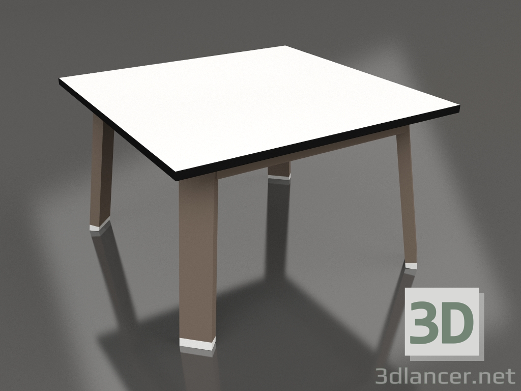 Modelo 3d Mesa lateral quadrada (Bronze, Fenólica) - preview