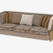 3d model sofá clásico Triple - vista previa