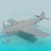3d модель Літак другої світової – превью