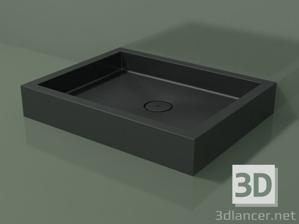 modello 3D Piatto doccia Alto (30UA0110, Deep Nocturne C38, 90x70 cm) - anteprima