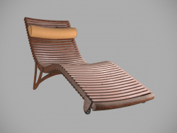 Cadeira de praia de madeira compensada