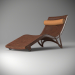 Sperrholz Liegestuhl 3D-Modell kaufen - Rendern