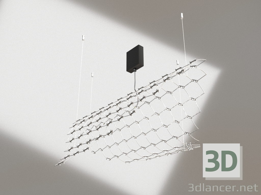 modello 3D Lampada a sospensione MANTA (opzione 1) - anteprima