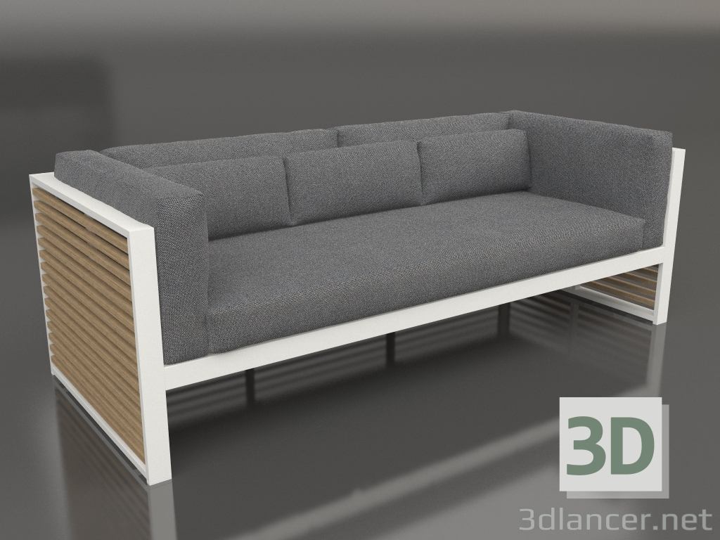 modèle 3D Canapé 3 places (Gris Agate) - preview