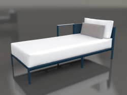 Sofa module, section 2 left (Grey blue)