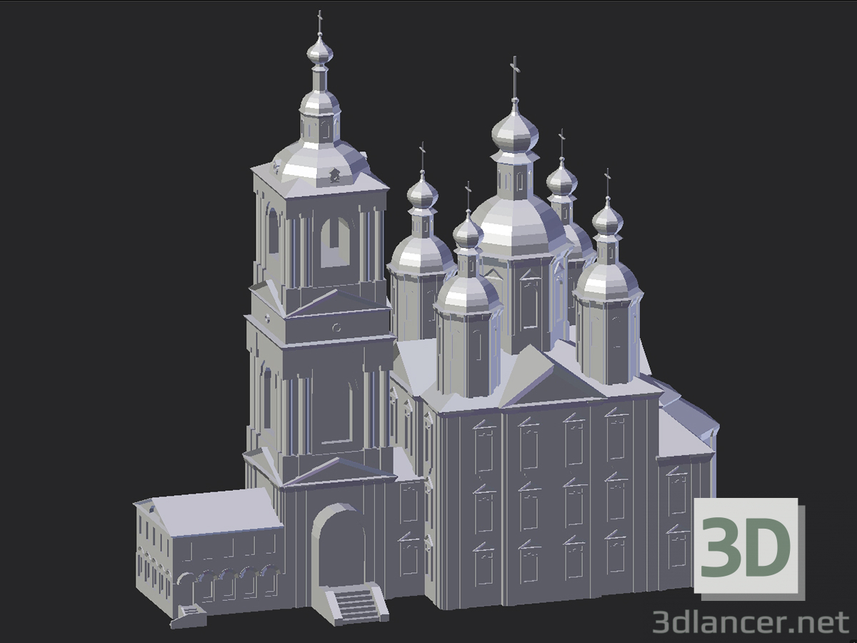 3d модель Арзамас. Благовіщенська церква – превью