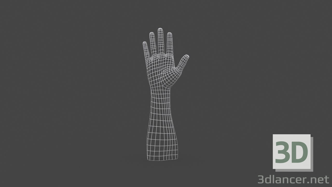 modello 3D di HAND-006 Mano truccata comprare - rendering