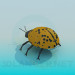 3d модель Желтый жук – превью