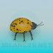 3d model Yellow beetle - preview