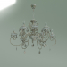 3d model Hanging chandelier 10009-12 (white with gold) - preview