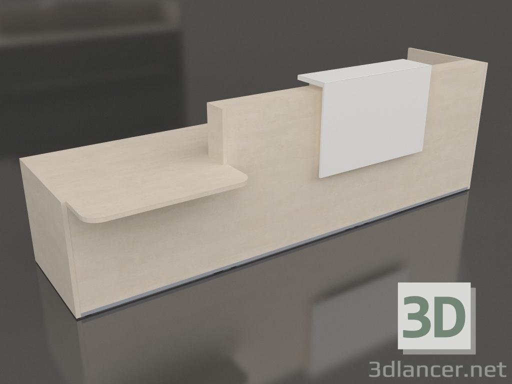 3D modeli Resepsiyon masası Tera TRA40L (3456x1120) - önizleme