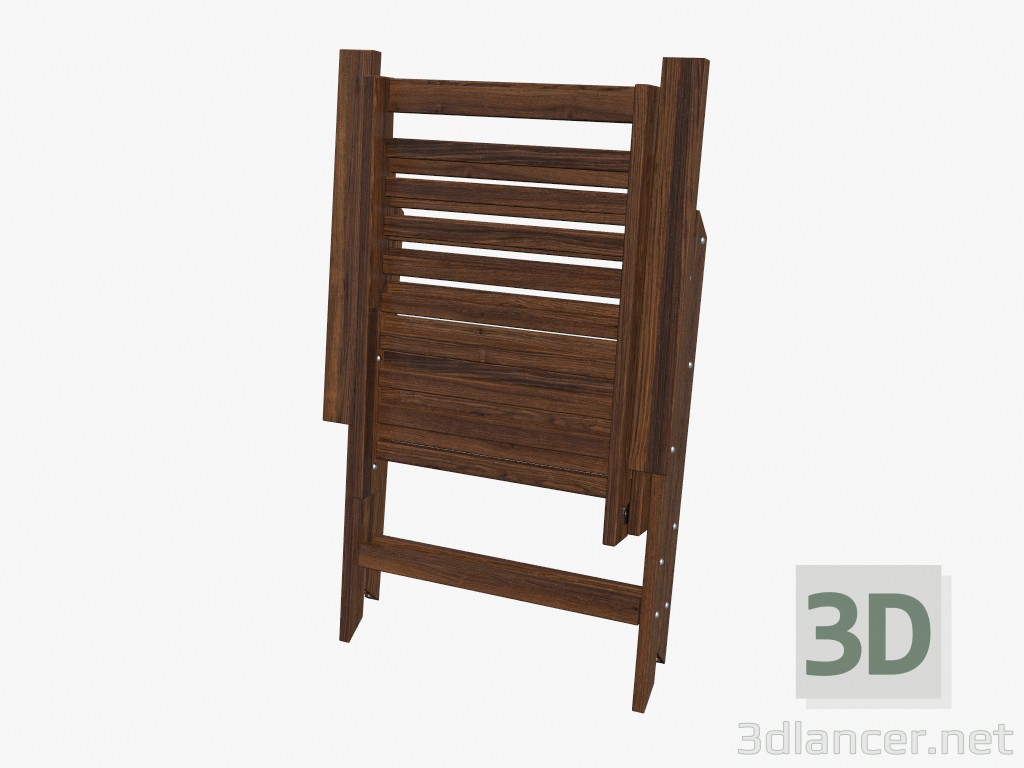 3D Modell Klappbarer Stuhl zusammengeklappt - Vorschau