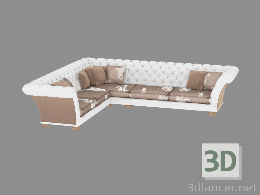 3d model sofa corner - preview