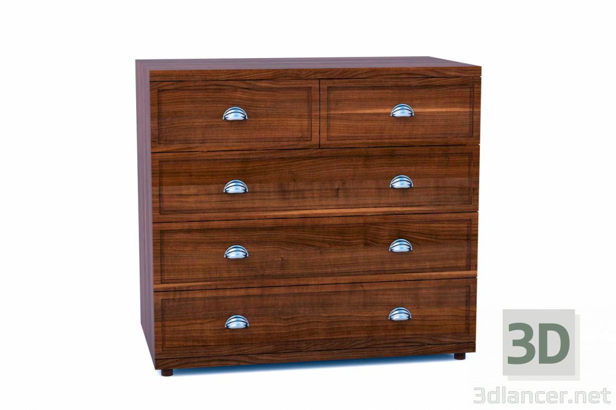 3d model Chest of the 1960s - preview