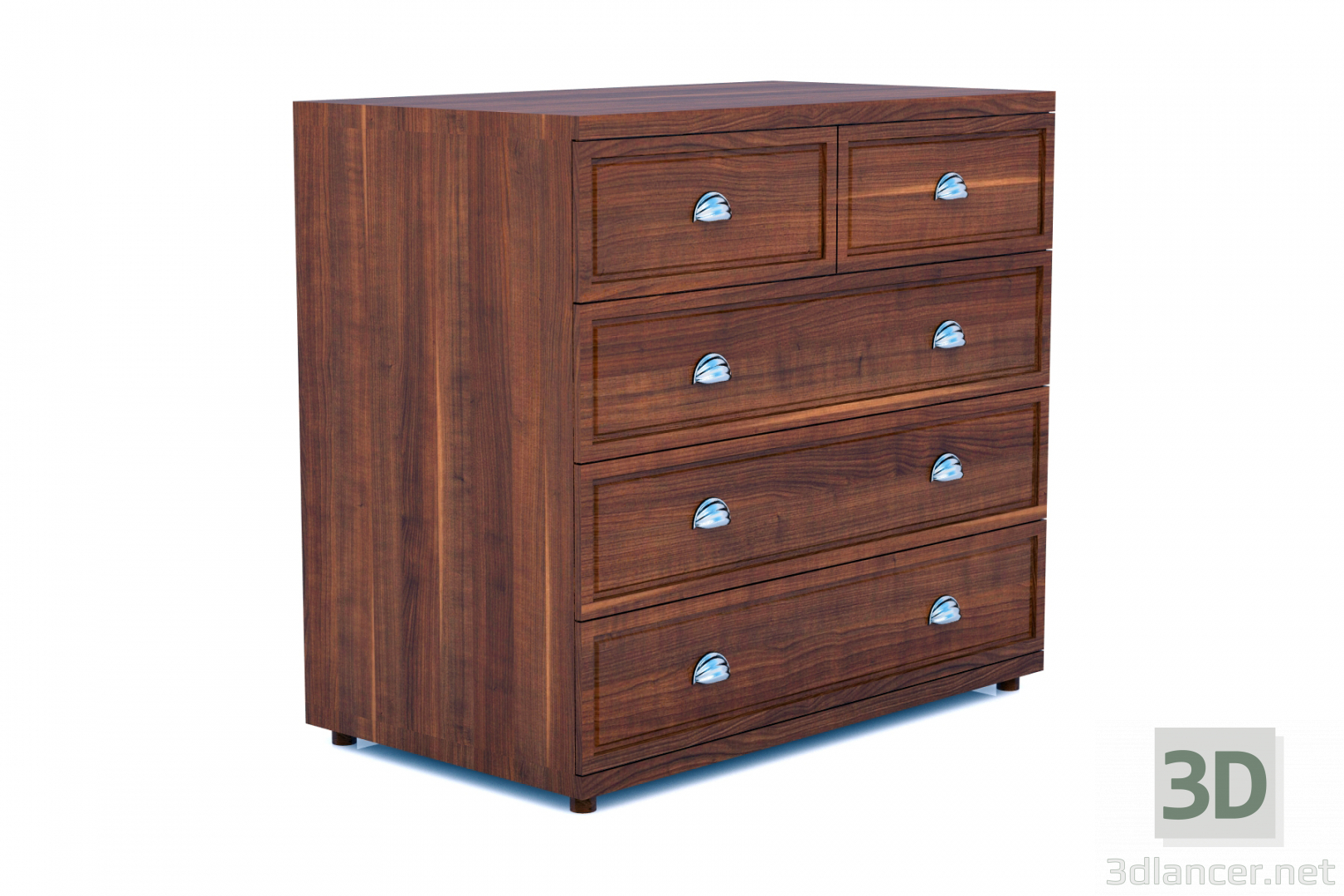 3d model Chest of the 1960s - preview