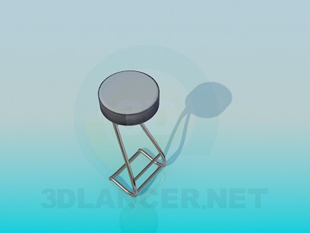 modèle 3D Tabouret rond - preview