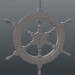 3D Modell Steuerrad Schiff - Vorschau