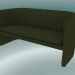 3d model Sofa double Loafer (SC25, H 75cm, 150х65cm, Velvet 2 Pine) - preview