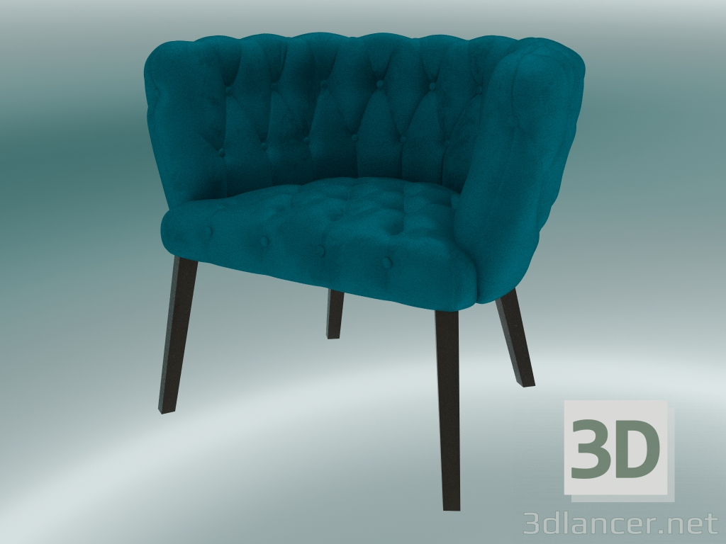 3D modeli Koltuk Benjamin (Mavi) - önizleme