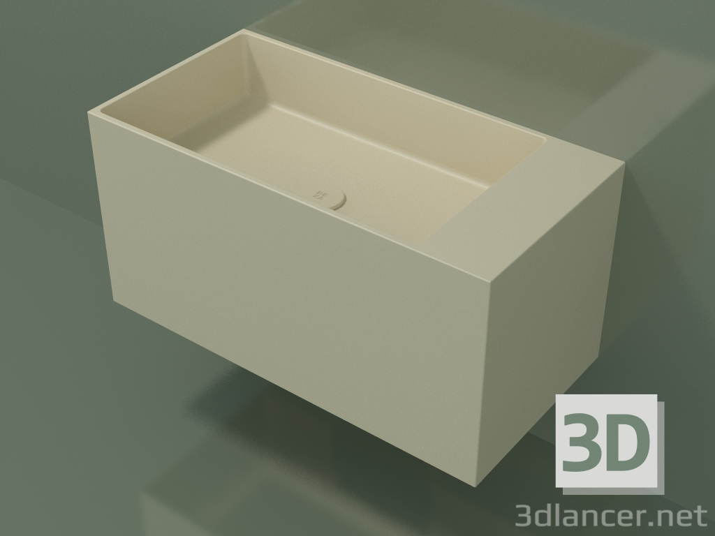 modèle 3D Lavabo suspendu (02UN42102, Bone C39, L 72, P 36, H 36 cm) - preview