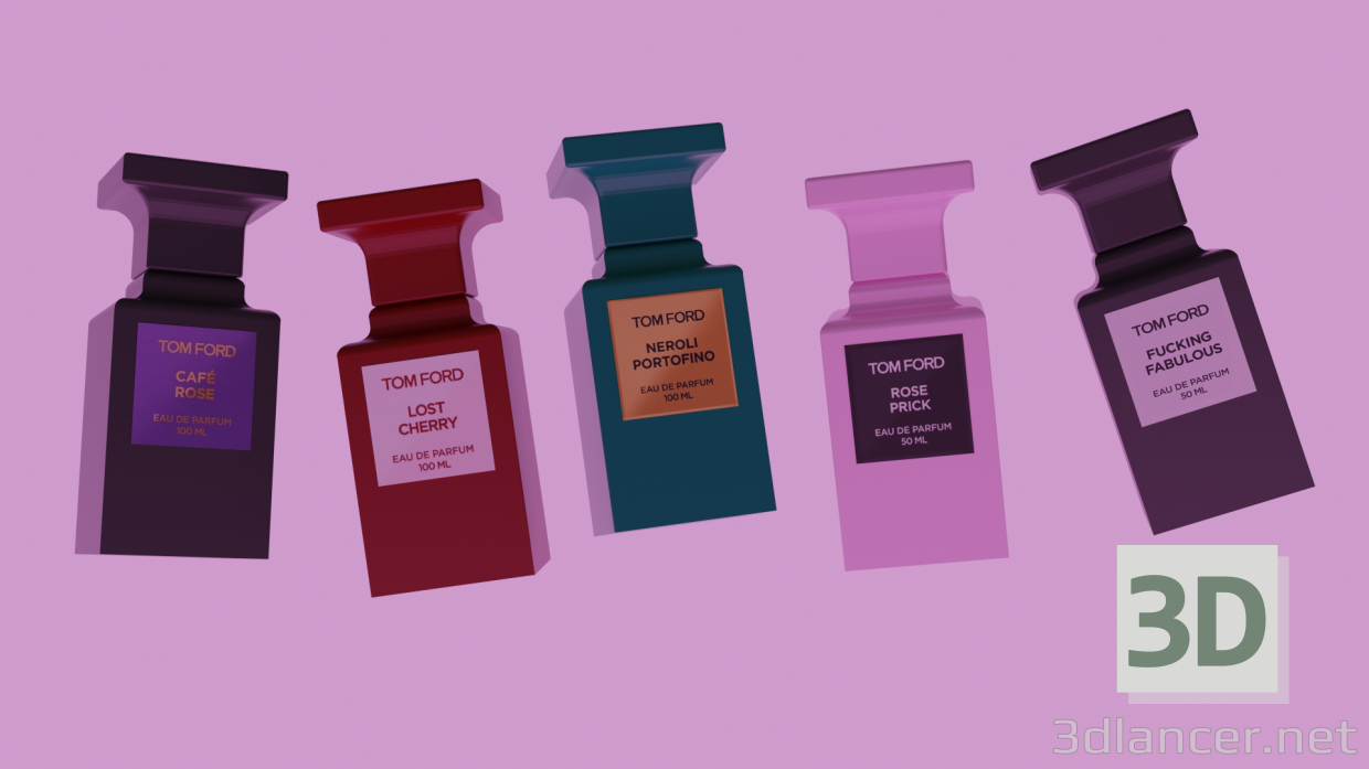 3d Perfume TOM FORD model buy - render