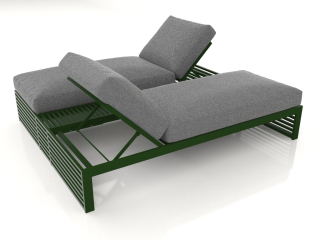 3D-Model "Double bed for relaxation (Bottle green)"