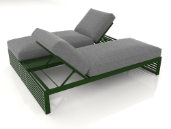 Double bed for relaxation (Bottle green)