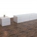 3d model furniture set - preview