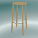 modèle 3D Tabouret Tabouret BLOCCO (8500-00 (76 cm), frêne naturel, aluminium poncé) - preview