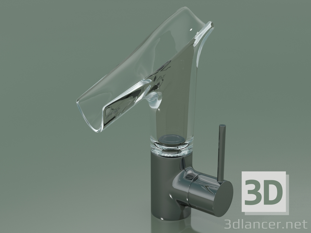 Modelo 3d Misturador monocomando para lavatório 140 com bico de vidro (12116330) - preview