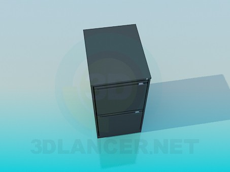 3d model Austere cupboard - preview