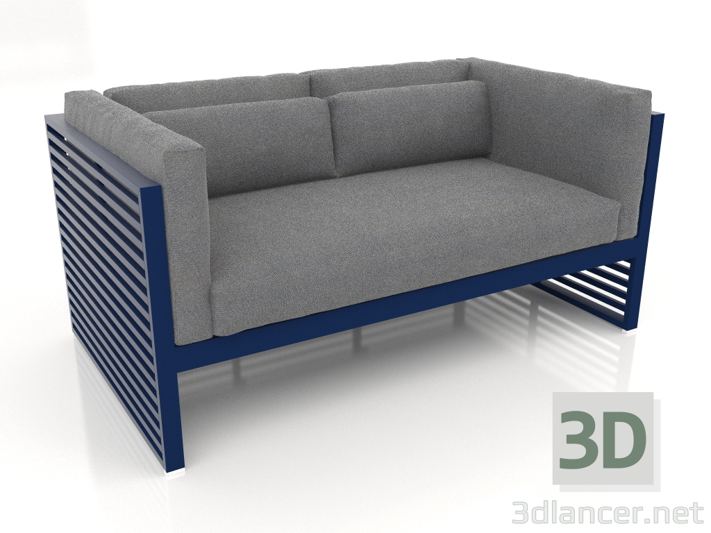 modello 3D Divano 2 posti (Blu notte) - anteprima