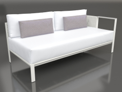 Sofa module, section 1 right (Agate gray)
