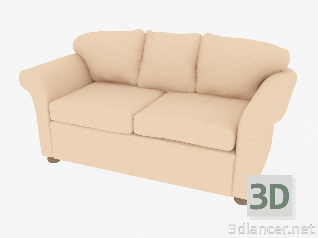 modèle 3D Canapé 51 Hempton (Double) - preview