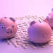3d model piggy bank - preview
