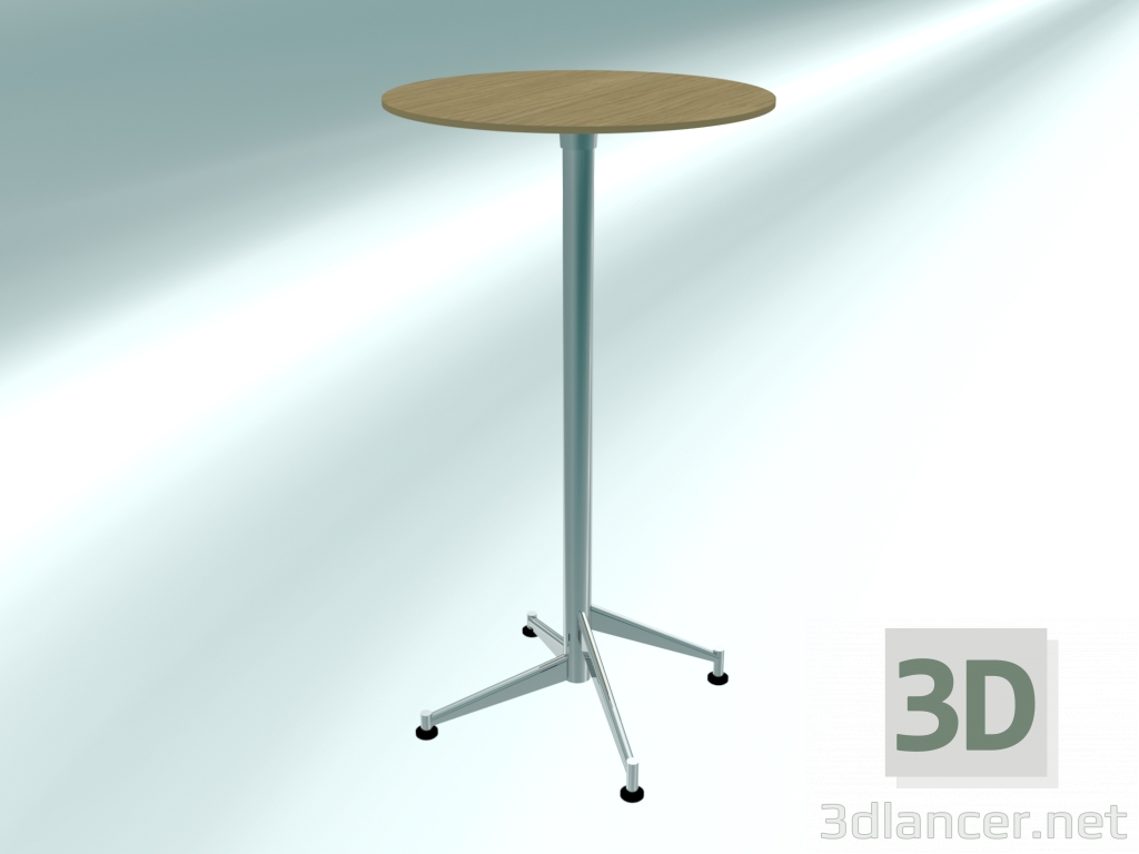 modello 3D Tavolo da bar pieghevole SELTZ alto (Ø60 H110 aperto) - anteprima
