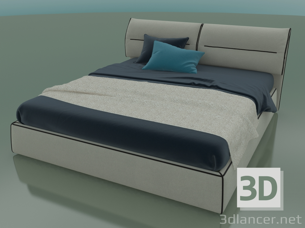 3d модель Ліжко двоспальне Limura під матрац 1800 x 2000 (2040 x 2250 x 940, 204LIM-225) – превью