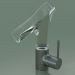 3d model Mezclador monomando de lavabo 140 con caño de vidrio (12116340) - vista previa