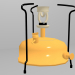 hornillo de camping 3D modelo Compro - render