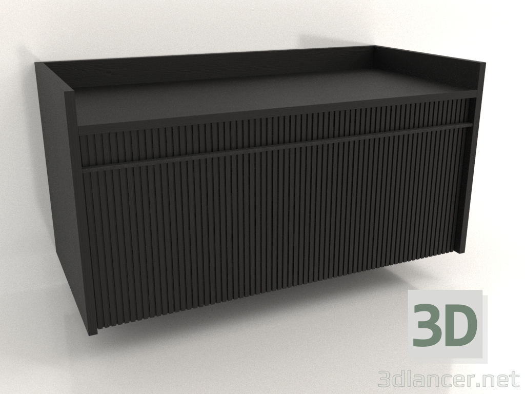 3d model Mueble de pared TM 11 (1065x500x540, madera negro) - vista previa