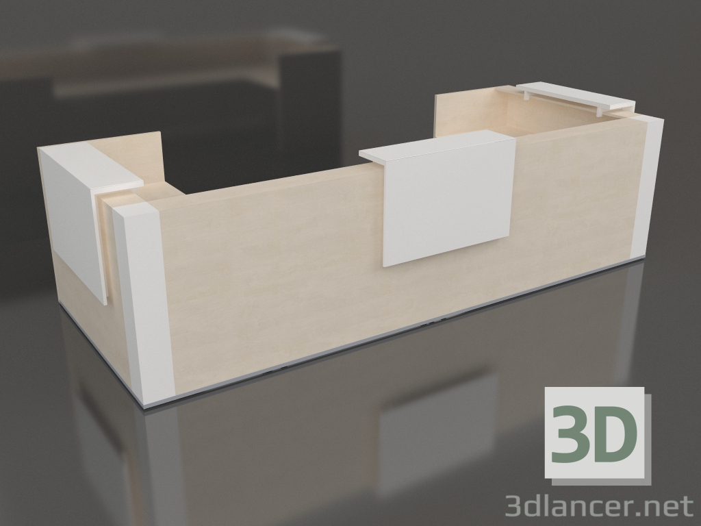 modello 3D Banco Reception Tera TRA131 (4154x1705) - anteprima